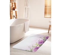 Коврик для ванной комнаты и туалета противоскользящий JOYARTY "Цветочное успокоение" 60х100 см bath_16264_60x100