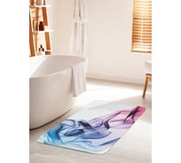 Коврик для ванной комнаты и туалета противоскользящий JOYARTY "Водянистые формы" 60х100 см bath_16361_60x100