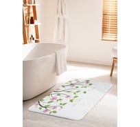 Коврик для ванной комнаты и туалета противоскользящий JOYARTY "Небесные ветви" 60х100 см bath_17420_60x100