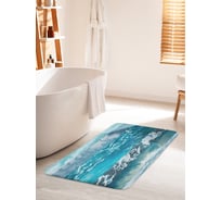 Коврик для ванной комнаты и туалета противоскользящий JOYARTY "Обворожительные волны" 60х100 см bath_16738_60x100