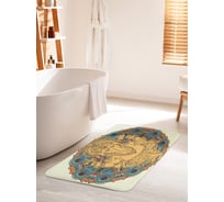 Коврик для ванной комнаты и туалета противоскользящий JOYARTY "Золотистый Ганеша" 60х100 см bath_16863_60x100