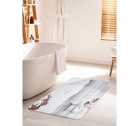 Коврик для ванной комнаты и туалета противоскользящий JOYARTY "Японское озеро" 60х100 см bath_14934_60x100