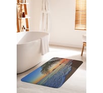 Коврик для ванной комнаты и туалета противоскользящий JOYARTY "Холодный прилив" 60х100 см bath_12298_60x100