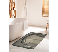 Коврик для ванной комнаты и туалета противоскользящий JOYARTY "Дверь с арабскими узорами" 60х100 см bath_12315_60x100