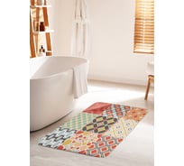 Коврик для ванной комнаты и туалета противоскользящий JOYARTY "Завораживающие текстуры" 60х100 см bath_13164_60x100