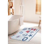 Коврик для ванной комнаты и туалета противоскользящий JOYARTY "Знакомство с морем" 60х100 см bath_12567_60x100
