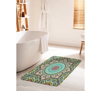 Коврик для ванной комнаты и туалета противоскользящий JOYARTY "Цветной орнамент" 60х100 см bath_12308_60x100