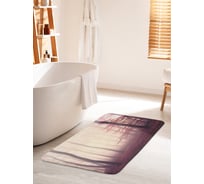 Коврик для ванной комнаты и туалета противоскользящий JOYARTY "Лесная полянка" 60х100 см bath_12594_60x100