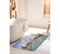 Коврик для ванной комнаты и туалета противоскользящий JOYARTY "Великий тадж-махал" 60х100 см bath_12179_60x100