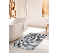 Коврик для ванной комнаты и туалета противоскользящий JOYARTY "Полосатая зебра" 60х100 см bath_12959_60x100