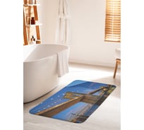 Коврик для ванной комнаты и туалета противоскользящий JOYARTY "Массивные мосты" 60х100 см bath_12216_60x100