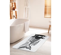 Коврик для ванной комнаты и туалета противоскользящий JOYARTY "Кот русалка" 60х100 см bath_12842_60x100