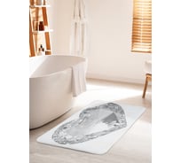 Коврик для ванной комнаты и туалета противоскользящий JOYARTY "Любовный презент" 60х100 см bath_13322_60x100