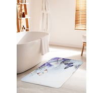 Коврик для ванной комнаты и туалета противоскользящий JOYARTY "Бабочки над водой" 60х100 см bath_13592_60x100