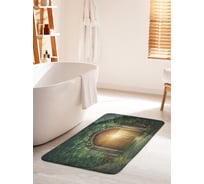 Коврик для ванной комнаты и туалета противоскользящий JOYARTY "Жилище в зарослях" 60х100 см bath_12930_60x100