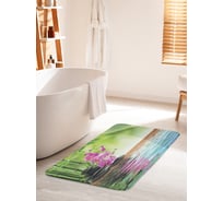 Коврик для ванной комнаты и туалета противоскользящий JOYARTY "Водная релаксация" 60х100 см bath_12511_60x100