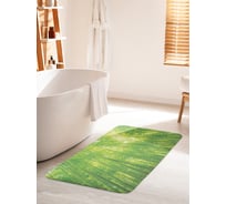 Коврик для ванной комнаты и туалета противоскользящий JOYARTY "Бескрайний бамбуковый лес" 60х100 см bath_13730_60x100