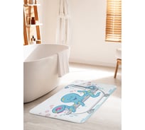 Коврик для ванной комнаты и туалета противоскользящий JOYARTY "Веселый осьминожек" 60х100 см bath_15047_60x100