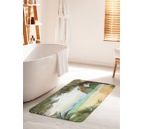 Коврик для ванной комнаты и туалета противоскользящий JOYARTY "Тропическая арка" 60х100 см bath_13797_60x100