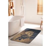 Коврик для ванной комнаты и туалета противоскользящий JOYARTY "Натюрморт с черепом" 60х100 см bath_15433_60x100