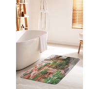 Коврик для ванной комнаты и туалета противоскользящий JOYARTY "Украшенные стены" 60х100 см bath_14598_60x100