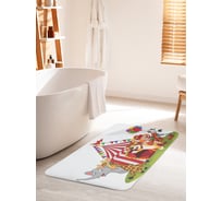 Коврик для ванной комнаты и туалета противоскользящий JOYARTY "Цирк позитива" 60х100 см bath_12753_60x100
