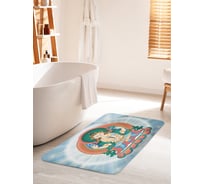 Коврик для ванной комнаты и туалета противоскользящий JOYARTY "Будда медитирует" 60х100 см bath_10036_60x100