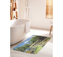 Коврик для ванной комнаты и туалета противоскользящий JOYARTY "Декоративный парк" 60х100 см bath_10327_60x100