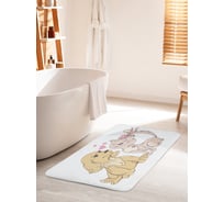 Коврик для ванной комнаты и туалета противоскользящий JOYARTY "Влюбленная атмосфера" 60х100 см bath_9736_60x100