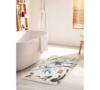 Коврик для ванной комнаты и туалета противоскользящий JOYARTY "Рыбы в японском стиле" 60х100 см bath_10025_60x100