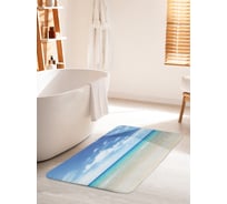 Коврик для ванной комнаты и туалета противоскользящий JOYARTY "Пляжные красоты" 60х100 см bath_10214_60x100