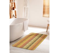 Коврик для ванной комнаты и туалета противоскользящий JOYARTY "Африканская скатерть" 60х100 см bath_10452_60x100