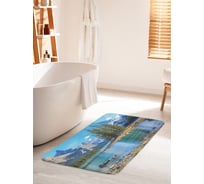 Коврик для ванной комнаты и туалета противоскользящий JOYARTY "Горная река" 60х100 см bath_10292_60x100