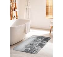 Коврик для ванной комнаты и туалета противоскользящий JOYARTY "Ретро город с высоты" 60х100 см bath_11266_60x100