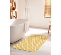 Коврик для ванной комнаты и туалета противоскользящий JOYARTY "Простой орнамент" 60х100 см bath_10492_60x100