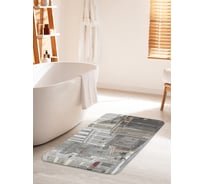 Коврик для ванной комнаты и туалета противоскользящий JOYARTY "Уютная улица" 60х100 см bath_10525_60x100