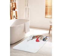 Коврик для ванной комнаты и туалета противоскользящий JOYARTY "Праздничные прятки" 60х100 см bath_10503_60x100