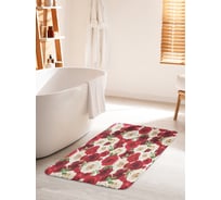 Коврик для ванной комнаты и туалета противоскользящий JOYARTY "Галактика роз" 60х100 см bath_10581_60x100