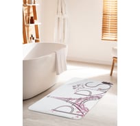 Коврик для ванной комнаты и туалета противоскользящий JOYARTY "Влюбленный Париж" 60х100 см bath_10526_60x100