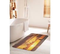 Коврик для ванной комнаты и туалета противоскользящий JOYARTY "Под парусом заката" 60х100 см bath_11701_60x100