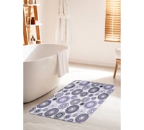 Коврик для ванной комнаты и туалета противоскользящий JOYARTY "Геометрическое цветение" 60х100 см bath_11586_60x100