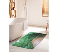 Коврик для ванной комнаты и туалета противоскользящий JOYARTY "Мостик через джунгли" 60х100 см bath_12148_60x100