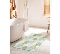 Коврик для ванной комнаты и туалета противоскользящий JOYARTY "Цветущие брызги" 60х100 см bath_11561_60x100