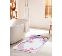 Коврик для ванной комнаты и туалета противоскользящий JOYARTY "Красочный дым" 60х100 см bath_12460_60x100