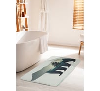 Коврик для ванной комнаты и туалета противоскользящий JOYARTY "Медвежий силуэт" 60х100 см bath_35721_60x100