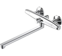 Смеситель для ванны IDDIS Funk FUNSBL2i10WA с длинным изливом с керамическим дивертором