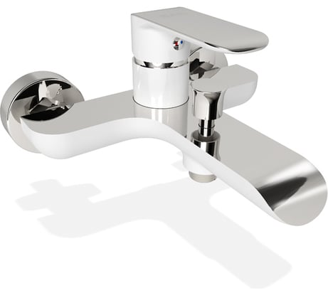 Смеситель для ванны белый/хром IDDIS Calipso CALSB00i02WA