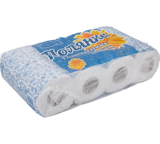 Туалетная бумага COMFY "Полянка" 2 сл. 8 рул. 1-3199