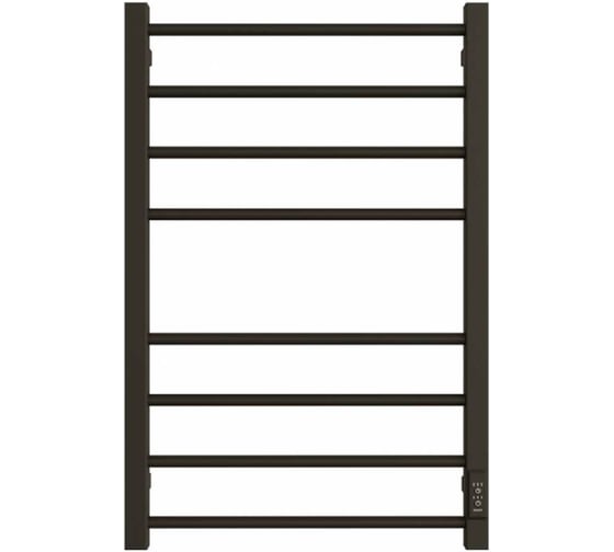 Электрический полотенцесушитель СТН квадрат тепла ladder x-m-80/50 d-lo-b LXM8050DLOB