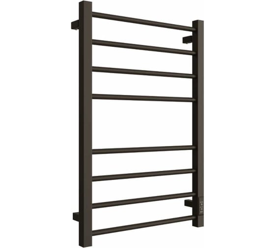 Электрический полотенцесушитель СТН квадрат тепла ladder x-m-80/50 d-lo-b LXM8050DLOB